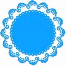 charger scallop leaf ring vinyl