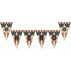 stars stripes hero banner set