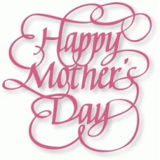 happy mother's day - flourished calligraphy