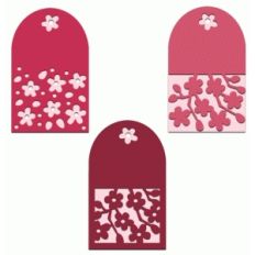 set of 3 cherry blossom gift tags