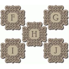 flourish monogram fghij