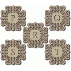 flourish monogram pqrst
