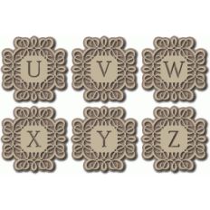 flourish monogram uvwxyz