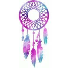 watercolor dream catcher