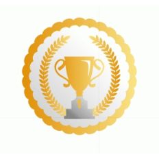 winner cup badge
