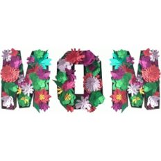 mom floral 3d display