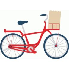 bike with bag