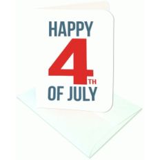 happy 4th of july a2 card