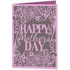 mother's day floral lace card