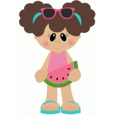 summer girl holding watermelon