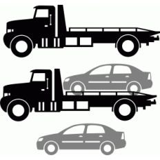 rollback wrecker and car