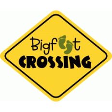 bigfoot crossing sign