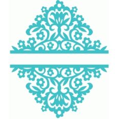 ornate garden floral split frame