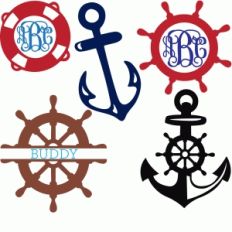 nautical monogram pack