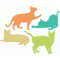 cats silhouettes