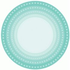 nested cross stitched circles
