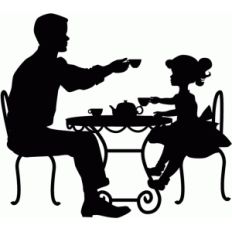 father and daughter tea party