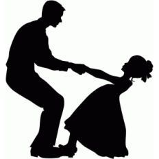 father daughter dance silhouette