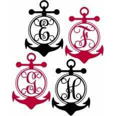 anchor monogram alphabet