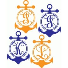 anchor monogram alphabet