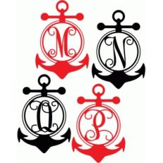 anchor monogram alphabet