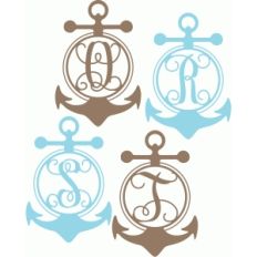 anchor monogram alphabet