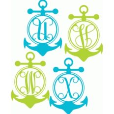 anchor monogram alphabet