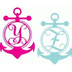 anchor monogram alphabet