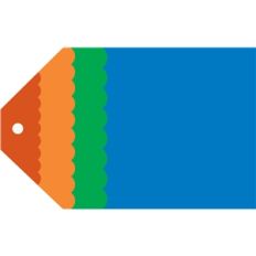 scallop layered tag