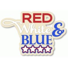 red, white and blue
