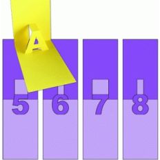 pop-up numbers - 5 6 7 8