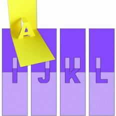 pop-up letters - i j k l
