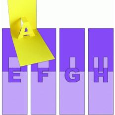 pop-up letters - e f g h