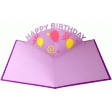 happy birthday pop-up card