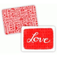 love hearts journaling cards 3x4