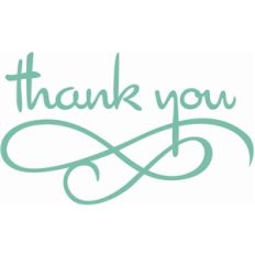 thank you with flourish