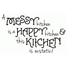 a messy kitchen