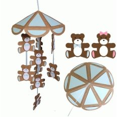 teddy bear mobile