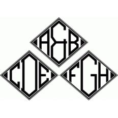 diamond monogram font
