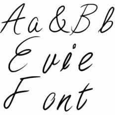 evie font