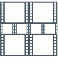 film strip page template / frame