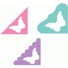 fancy butterfly corners set