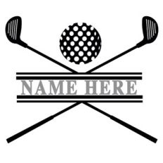 crossed golf club title