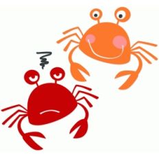 happy crab and crabby crab