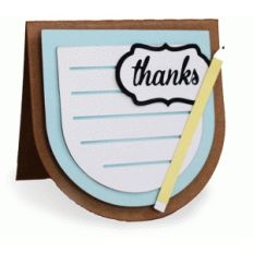 thanks folded card