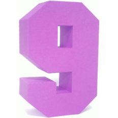 3d square number block 9