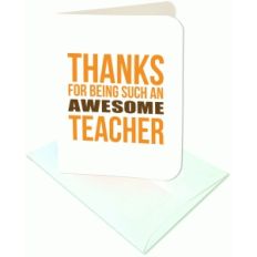 thanks for being an awesome teacher a2 card