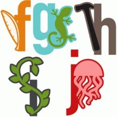 shape alphabet lowercase f-j
