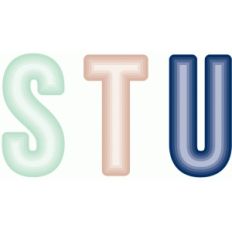 nested block alphabet - stu