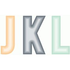 nested block alphabet - jkl